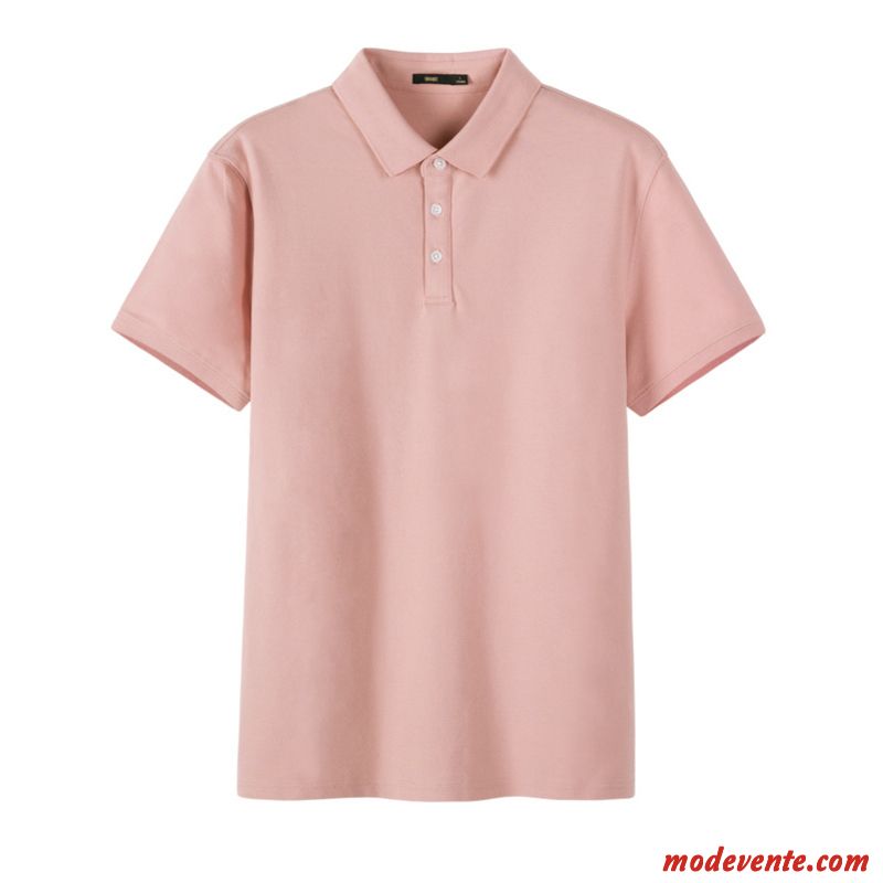 T-shirt Homme Décontractée De Travail Polo Demi Manche Une Veste Courte Vert