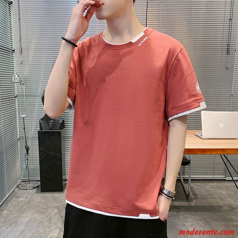 T-shirt Homme Une Veste Personnalité Tendance Marque De Tendance Ultra Baggy Bleu