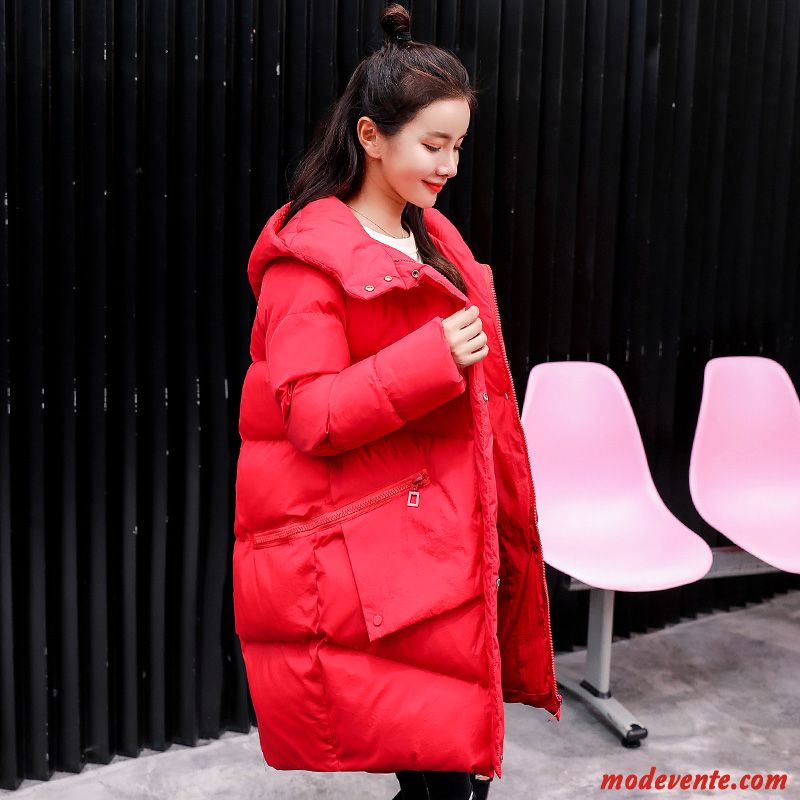 Veste En Coton Femme Ensemble Tendance Vêtements D'hiver Doudoune L'automne Enceintes Rouge