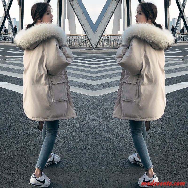 Veste En Coton Femme Jambe Droite Épaissir Court Matelassée Vêtements Matelassé Tendance Rouge
