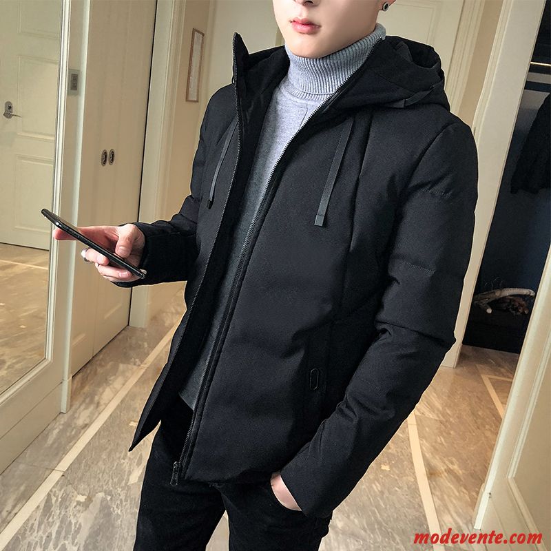Veste En Coton Homme Marque De Tendance Vêtements Matelassé Cargo L'automne Vêtements D'hiver Manteau Bleu