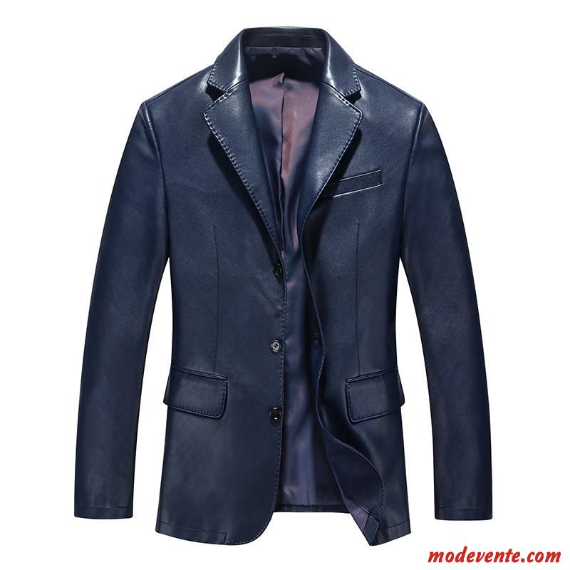 Veste En Cuir Homme Costume Clearance À Vendre Manteau Vestes En Cuir Printemps Slim Jaune Brun