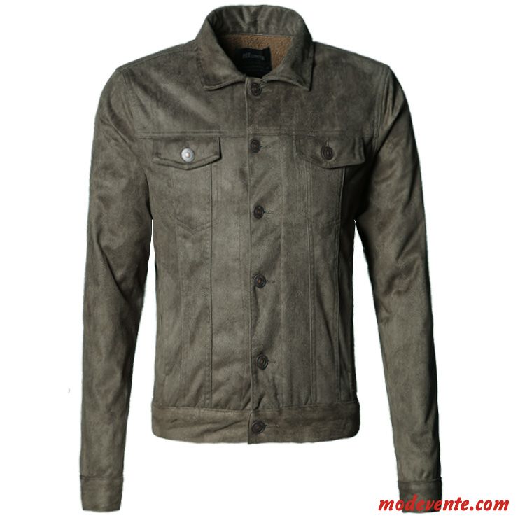 Veste Homme Hiver Slim Tendance Manteau Court L'automne