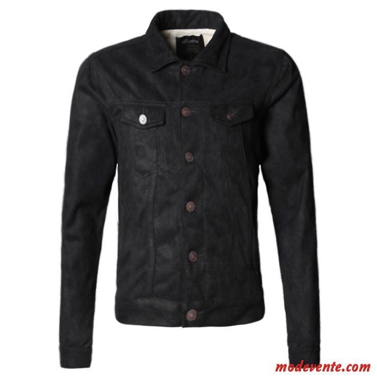 Veste Homme Hiver Slim Tendance Manteau Court L'automne