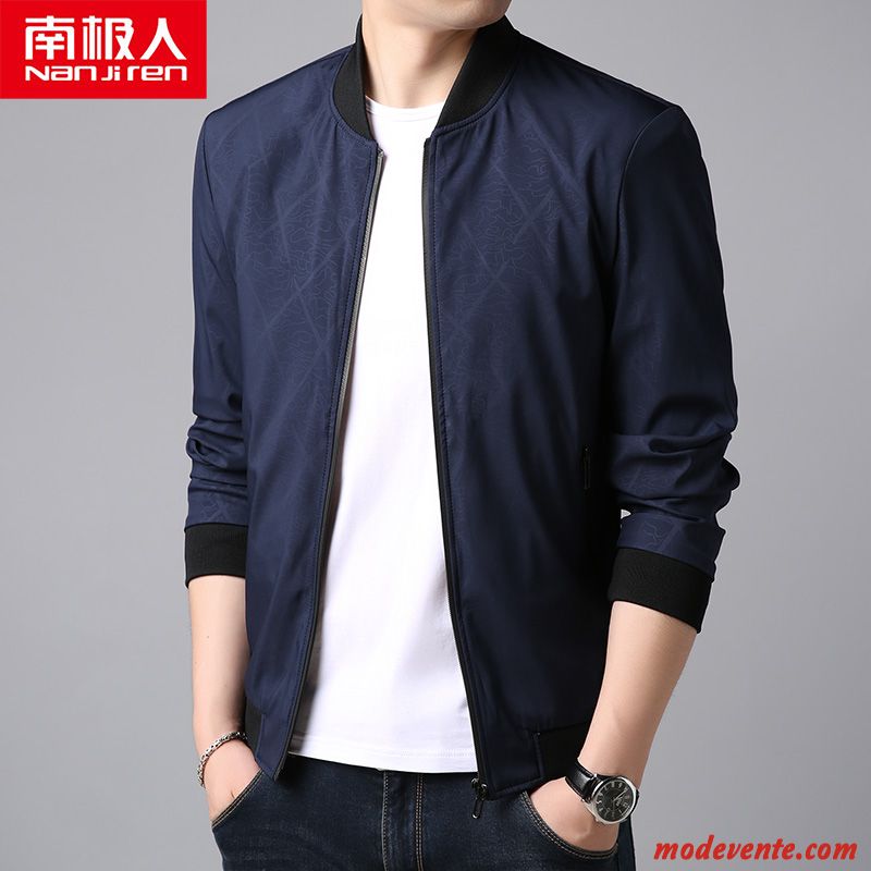 Veste Homme Légère Manteau L'automne Printemps Bleu Jeunesse