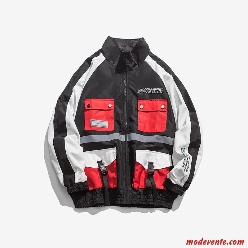 Veste Homme Marque De Tendance Décontractée L'automne Baggy Hip Hop Cargo Vert