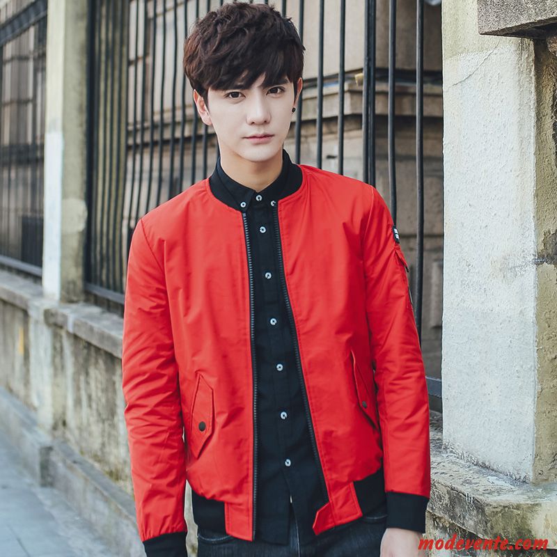 Veste Homme Printemps Vêtements De Baseball Tendance L'automne Manteau Jeunesse Vert