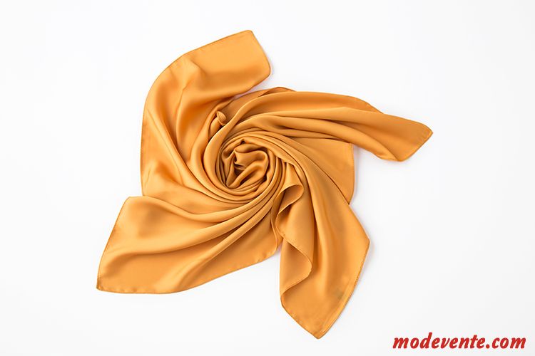 Écharpe Femme Foulard Gros Lettre Petit Pure Rouge Jaune