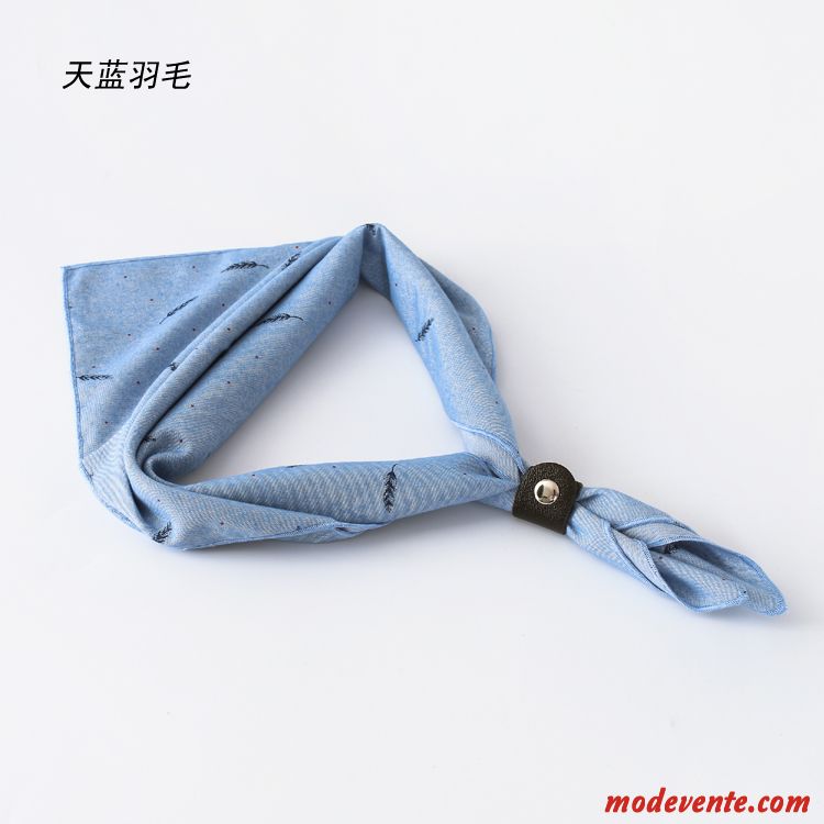 Écharpe Homme Coton Foulard Petit Femme Tissu Chemise