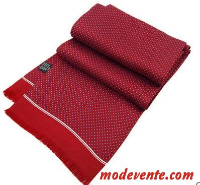 Écharpe Homme Sided Soie Soie Mulberry Longue Entreprise Chemise Impression Bleu Rouge