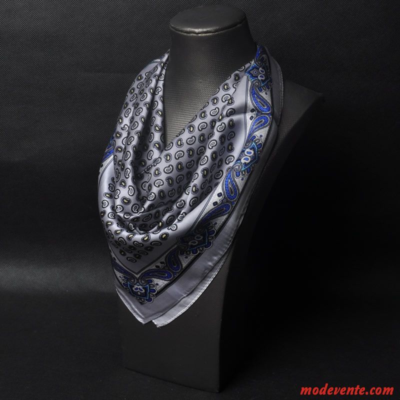 Écharpe Homme Soie Mulberry Foulard Petit Bordeaux