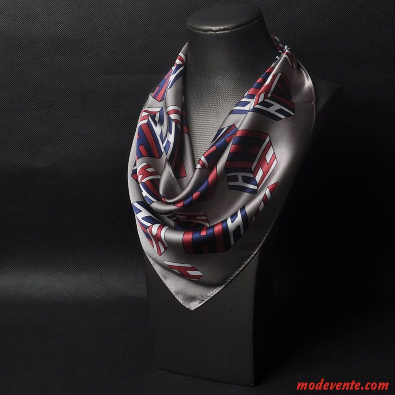 Écharpe Homme Soie Mulberry Foulard Petit Bordeaux