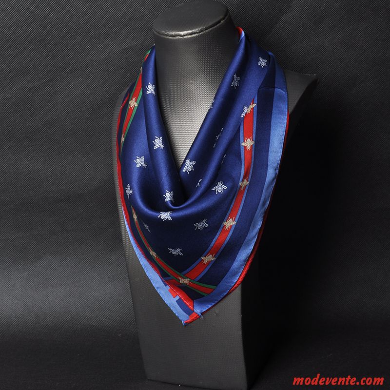 Écharpe Homme Soie Mulberry Foulard Petit Bordeaux