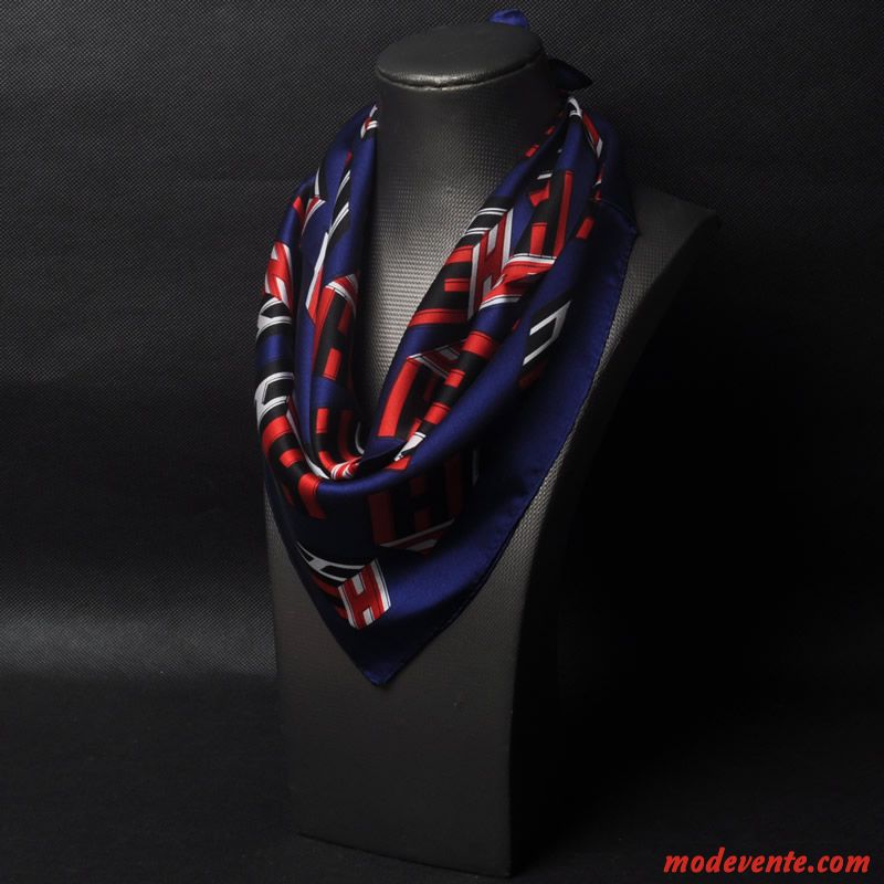 Écharpe Homme Soie Mulberry Foulard Petit Bordeaux