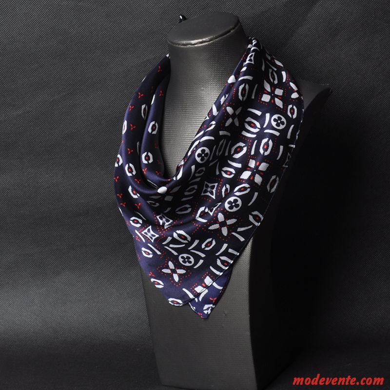 Écharpe Homme Soie Mulberry Foulard Petit Bordeaux