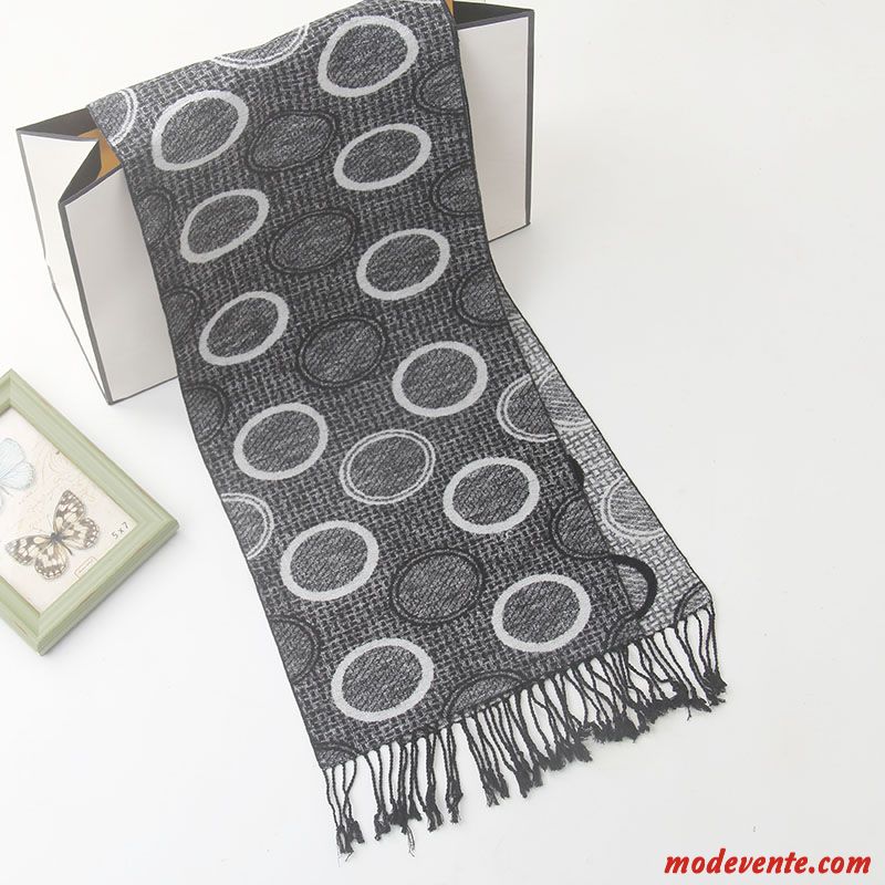 Écharpe Homme Velours Hiver Femme Foulard De Fête Soie Rouge