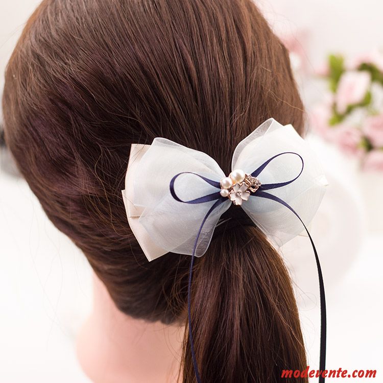 Épingle À Cheveux Femme Clip Supérieur Fleur Cercle Des Cheveux Manuel Tissu Couvre-chefs Arc Rouge