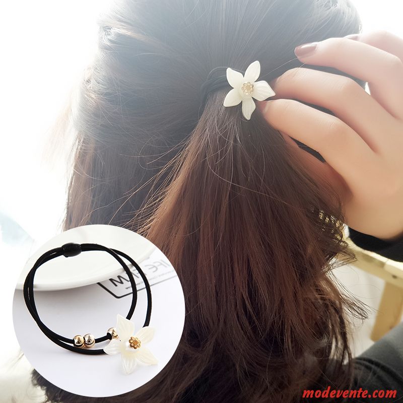 Épingle À Cheveux Femme Corde Tête Bandeau Élastique Simple Cheveux Cravate Couvre-chefs Noir