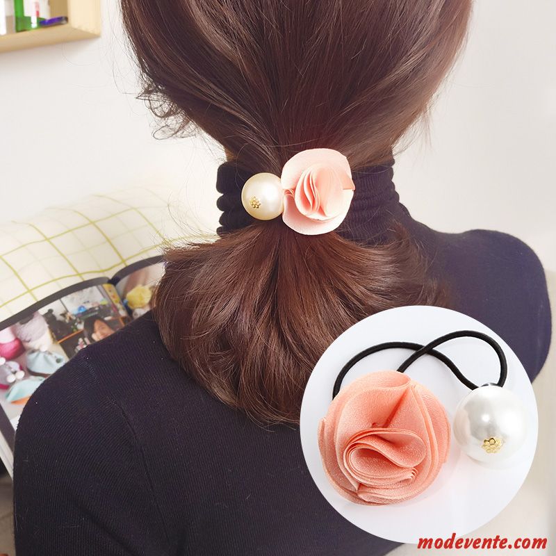 Épingle À Cheveux Femme Corde Tête Bandeau Élastique Simple Cheveux Cravate Couvre-chefs Noir