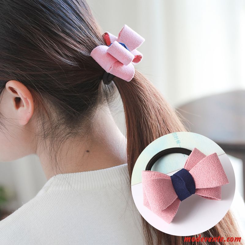 Épingle À Cheveux Femme Corde Tête Bandeau Élastique Simple Cheveux Cravate Couvre-chefs Noir