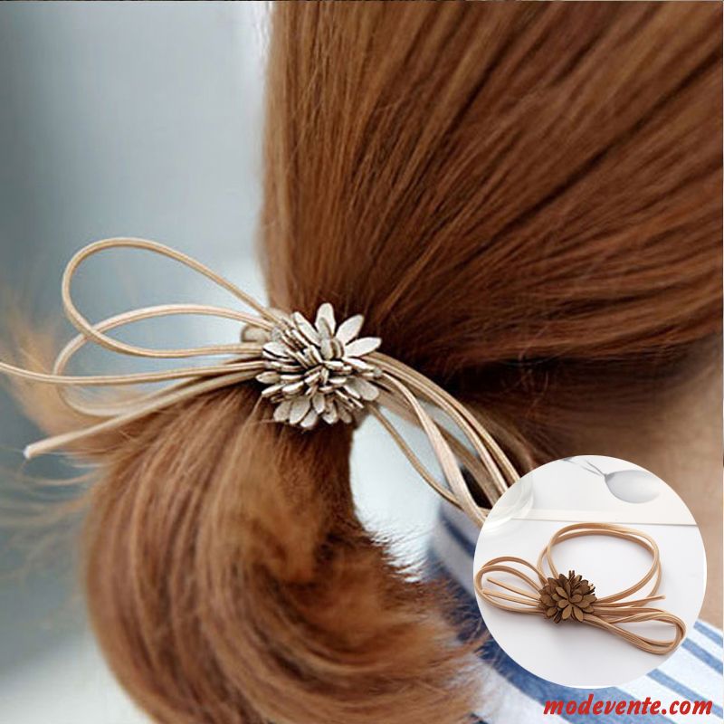 Épingle À Cheveux Femme Corde Tête Bandeau Élastique Simple Cheveux Cravate Couvre-chefs Noir
