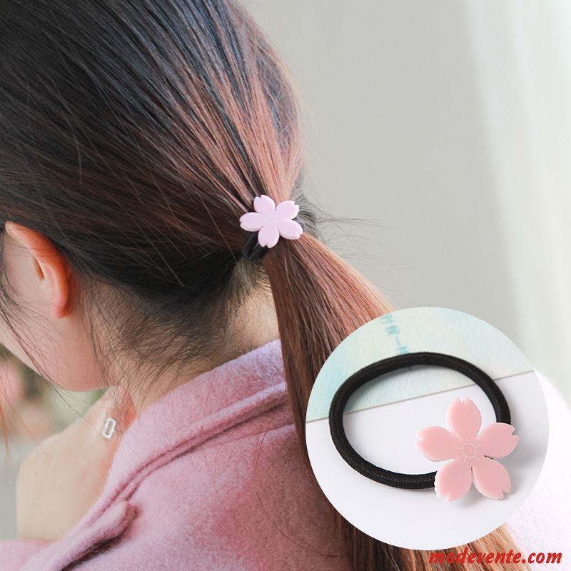 Épingle À Cheveux Femme Corde Tête Bandeau Élastique Simple Cheveux Cravate Couvre-chefs Noir