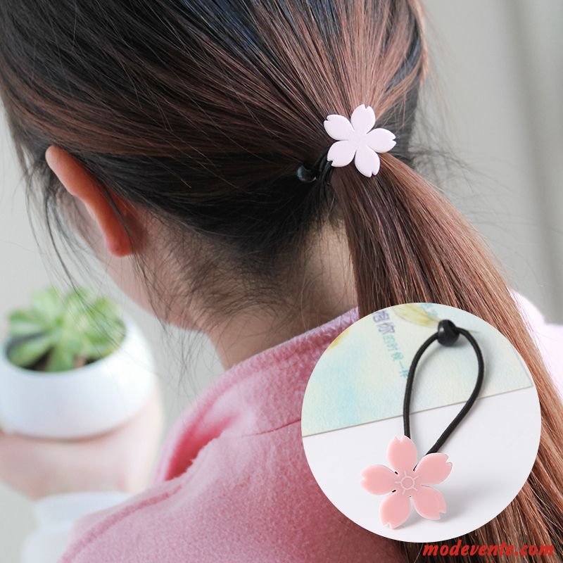 Épingle À Cheveux Femme Corde Tête Bandeau Élastique Simple Cheveux Cravate Couvre-chefs Noir