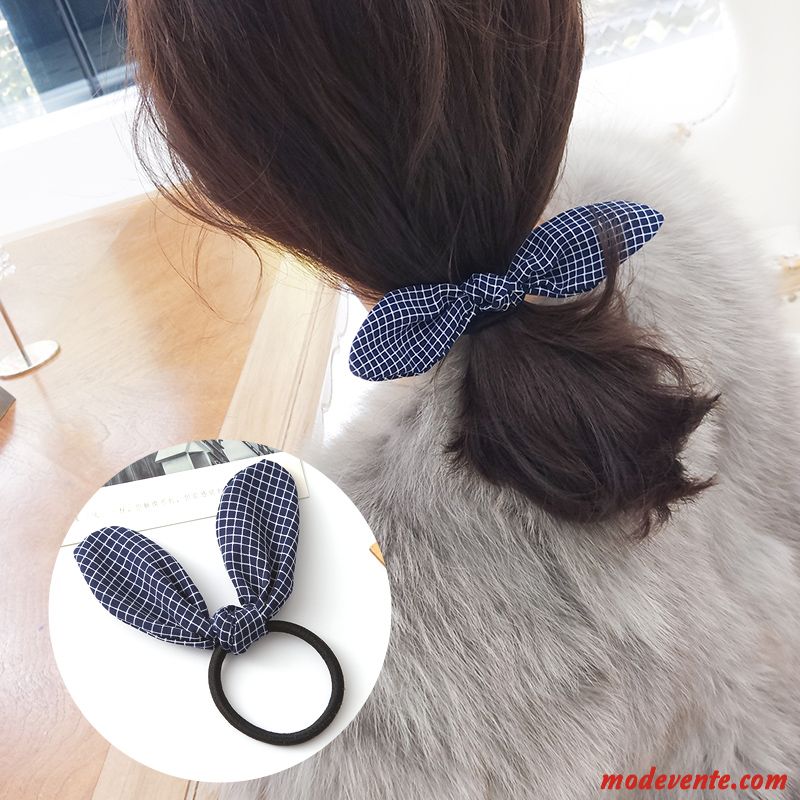 Épingle À Cheveux Femme Corde Tête Bandeau Élastique Simple Cheveux Cravate Couvre-chefs Noir