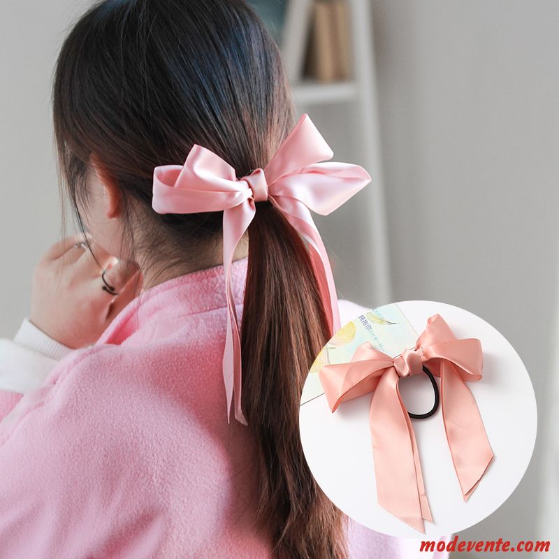 Épingle À Cheveux Femme Corde Tête Bandeau Élastique Simple Cheveux Cravate Couvre-chefs Noir