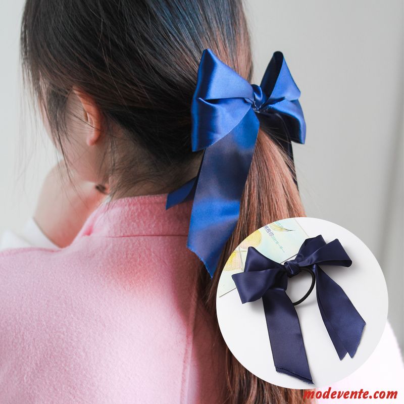 Épingle À Cheveux Femme Corde Tête Bandeau Élastique Simple Cheveux Cravate Couvre-chefs Noir