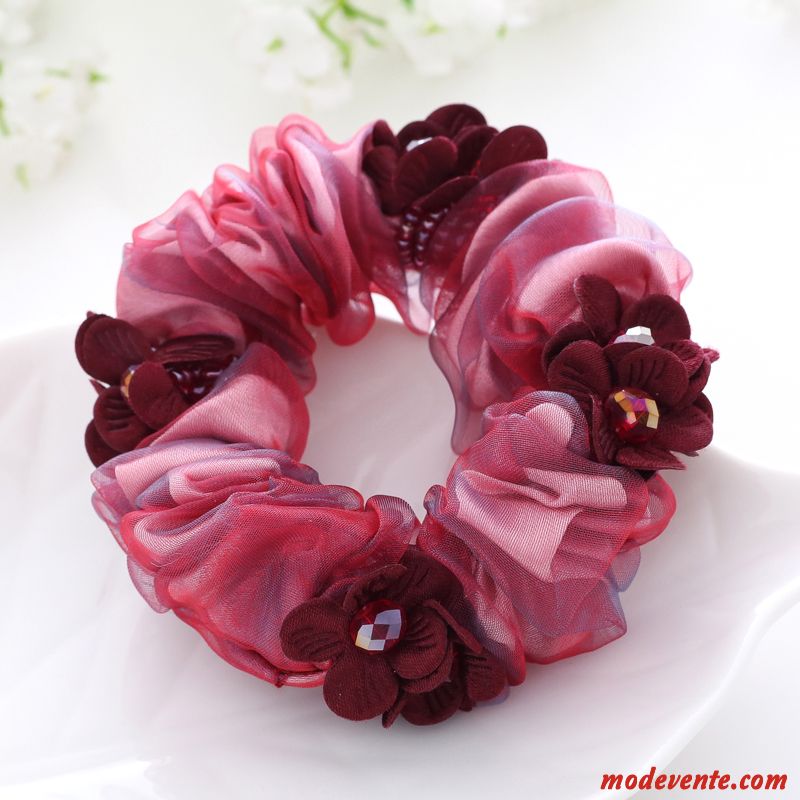 Épingle À Cheveux Femme Corde Tête Frange Couvre-chefs Bandeau Fleur Élastique