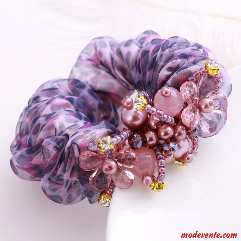 Épingle À Cheveux Femme Corde Tête Frange Couvre-chefs Bandeau Fleur Élastique