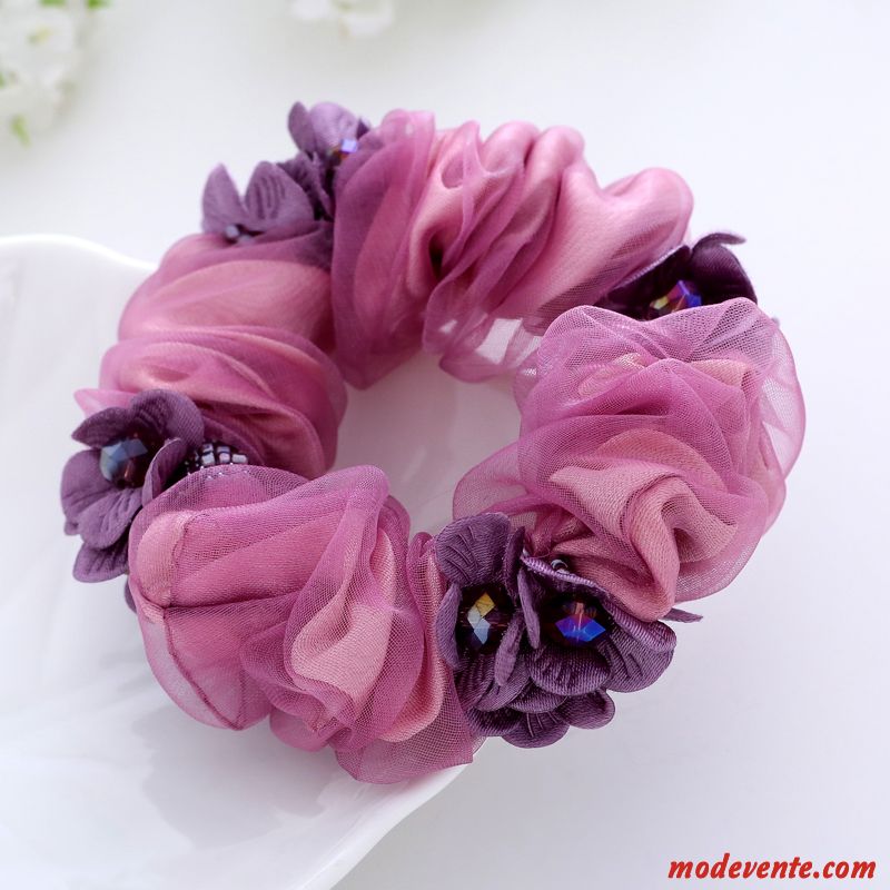 Épingle À Cheveux Femme Corde Tête Frange Couvre-chefs Bandeau Fleur Élastique