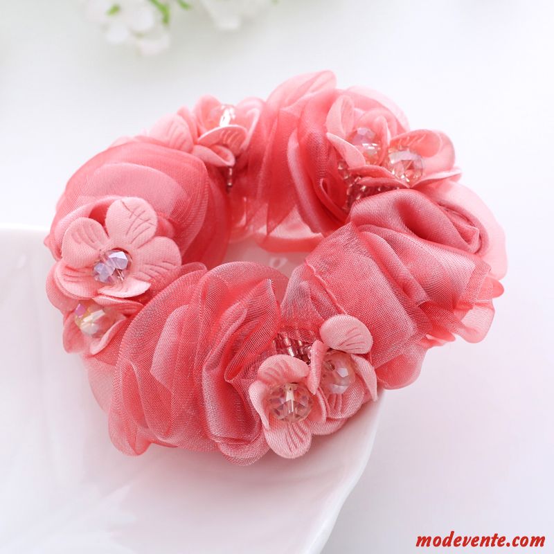 Épingle À Cheveux Femme Corde Tête Frange Couvre-chefs Bandeau Fleur Élastique