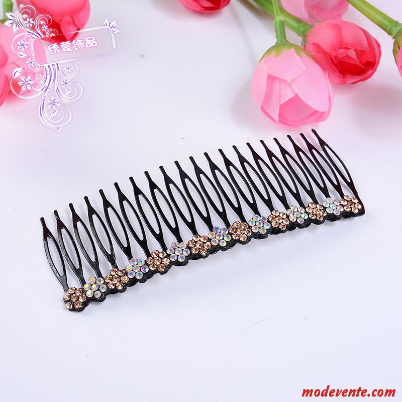 Épingle À Cheveux Femme Couvre-chefs Pierres De Strass Bandes Cheveux Ornements De Cheveux Frange Emission De Cartes Bleu