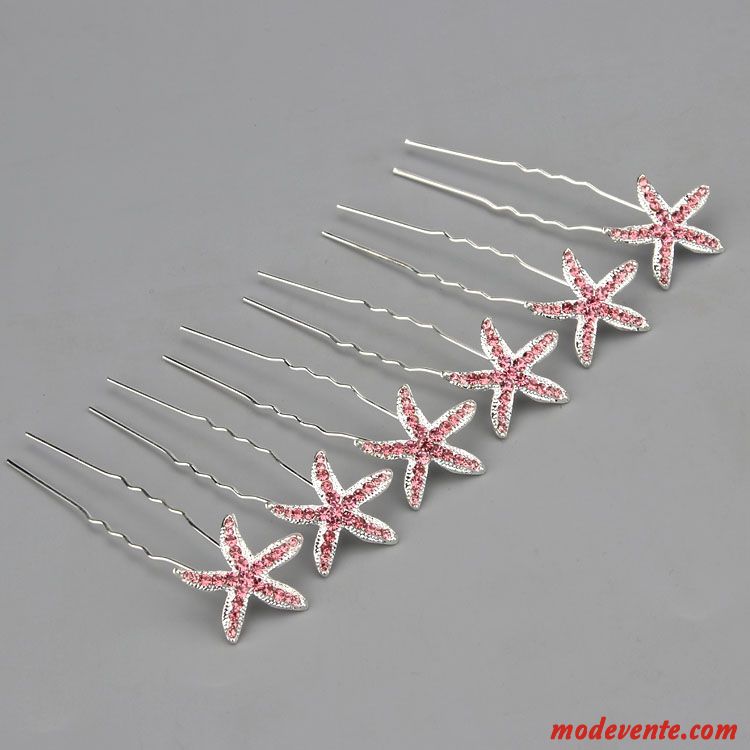 Épingle À Cheveux Femme Emission De Cartes Ornements De Cheveux Cheveux En Plaques Couvre-chefs Petit Pierres De Strass Rose