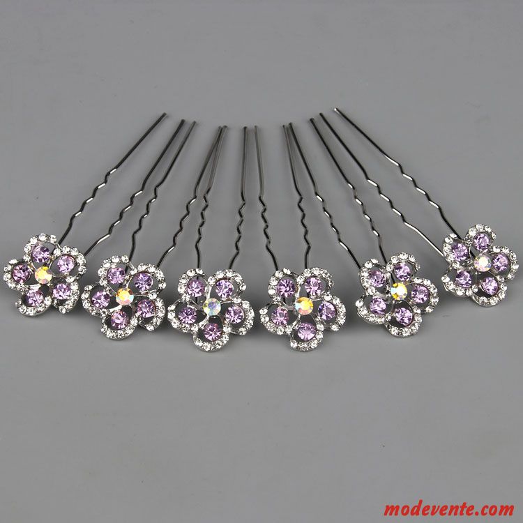 Épingle À Cheveux Femme Emission De Cartes Ornements De Cheveux Cheveux En Plaques Couvre-chefs Petit Pierres De Strass Rose