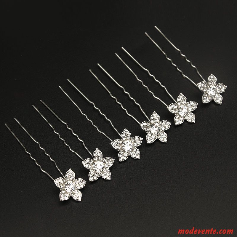 Épingle À Cheveux Femme Emission De Cartes Ornements De Cheveux Cheveux En Plaques Couvre-chefs Petit Pierres De Strass Rose