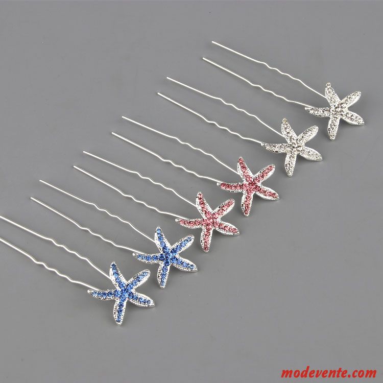 Épingle À Cheveux Femme Emission De Cartes Ornements De Cheveux Cheveux En Plaques Couvre-chefs Petit Pierres De Strass Rose