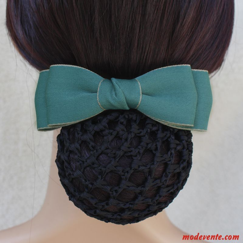 Épingle À Cheveux Femme Infirmière Ornements De Cheveux Couleur Original Poche Nette Réseau Bleu Vert Argent