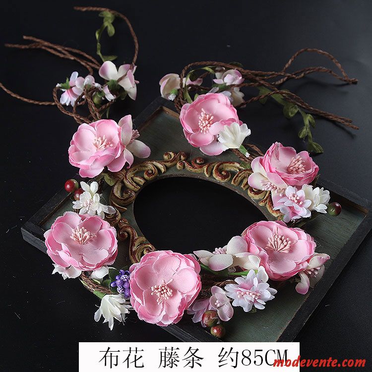 Épingle À Cheveux Femme La Mariée Bandes Cheveux Doux Ultra Couvre-chefs Couronne Rose