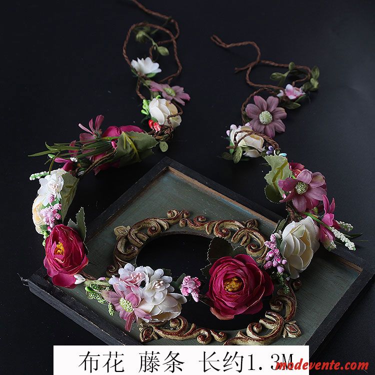 Épingle À Cheveux Femme La Mariée Bandes Cheveux Doux Ultra Couvre-chefs Couronne Rose