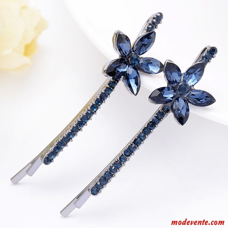 Épingle À Cheveux Femme Le Nouveau Adulte Pierres De Strass Bord De Mer Accessoires Ornements De Cheveux Bleu