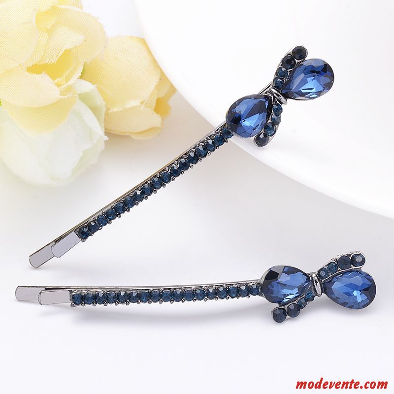 Épingle À Cheveux Femme Le Nouveau Adulte Pierres De Strass Bord De Mer Accessoires Ornements De Cheveux Bleu