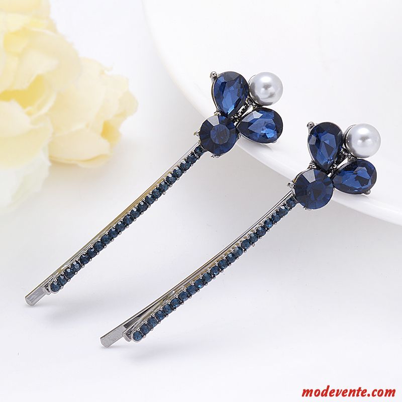 Épingle À Cheveux Femme Le Nouveau Adulte Pierres De Strass Bord De Mer Accessoires Ornements De Cheveux Bleu