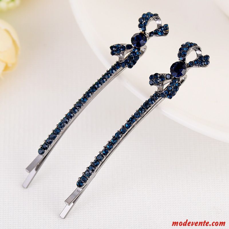 Épingle À Cheveux Femme Le Nouveau Adulte Pierres De Strass Bord De Mer Accessoires Ornements De Cheveux Bleu