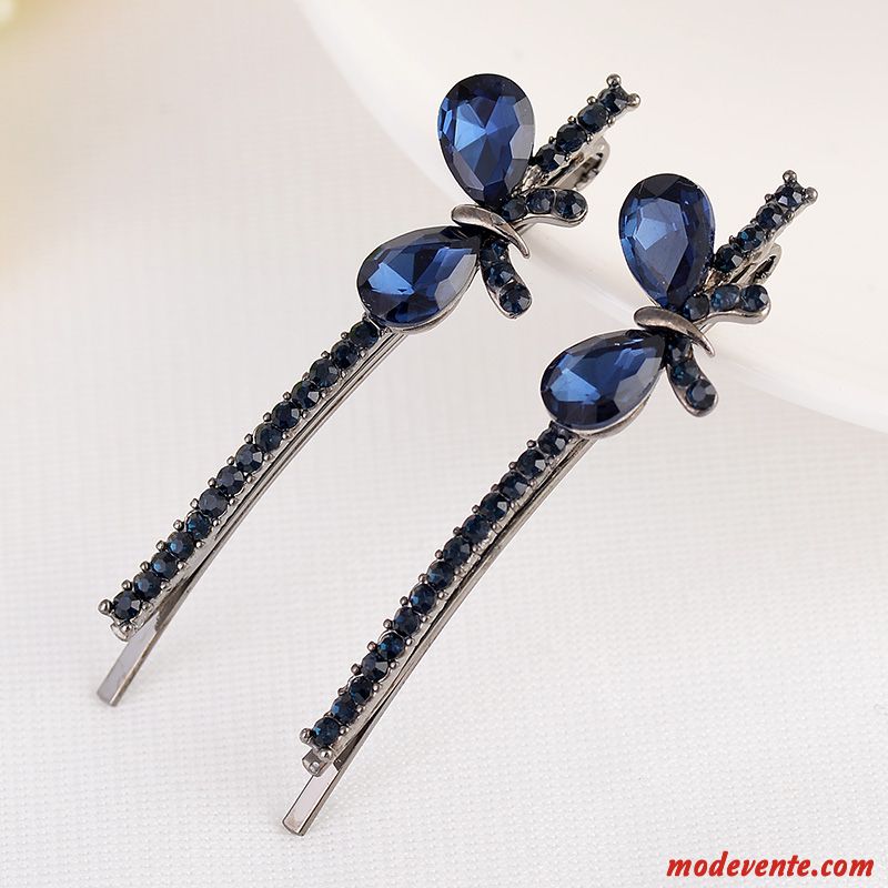 Épingle À Cheveux Femme Le Nouveau Adulte Pierres De Strass Bord De Mer Accessoires Ornements De Cheveux Bleu