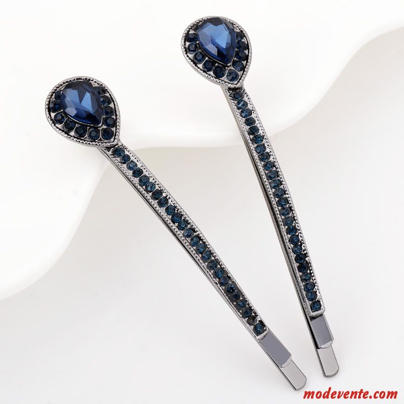 Épingle À Cheveux Femme Le Nouveau Adulte Pierres De Strass Bord De Mer Accessoires Ornements De Cheveux Bleu