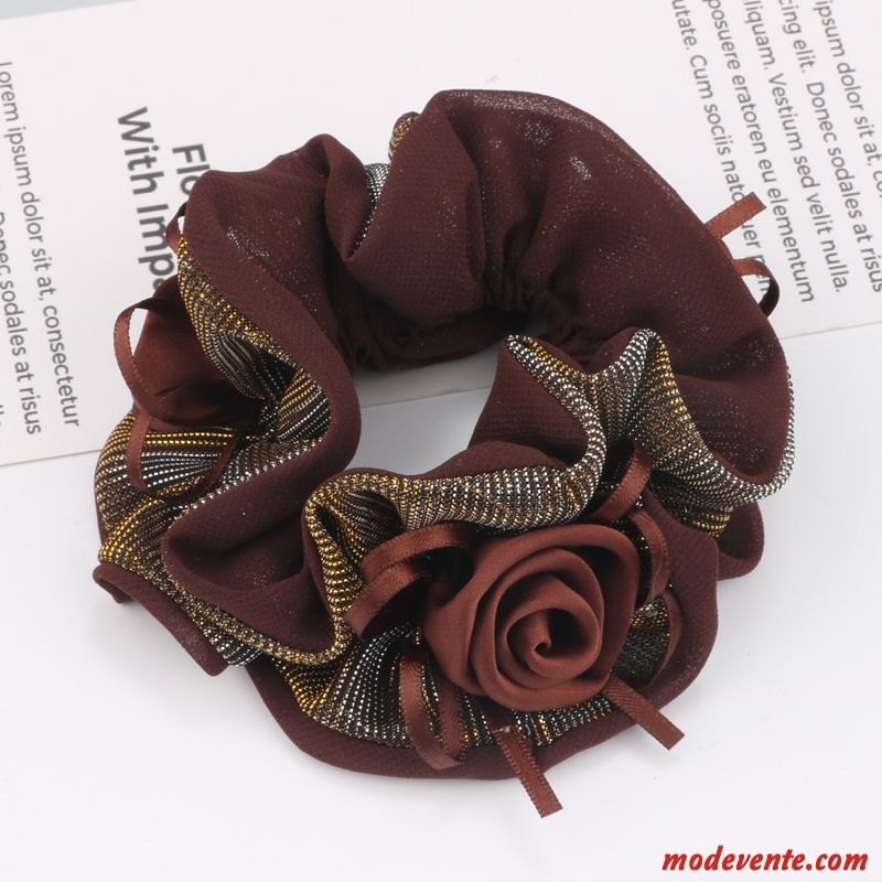 Épingle À Cheveux Femme Ornements De Cheveux All-match Simple Dames Élastique Distributeur De Plaques Foncé