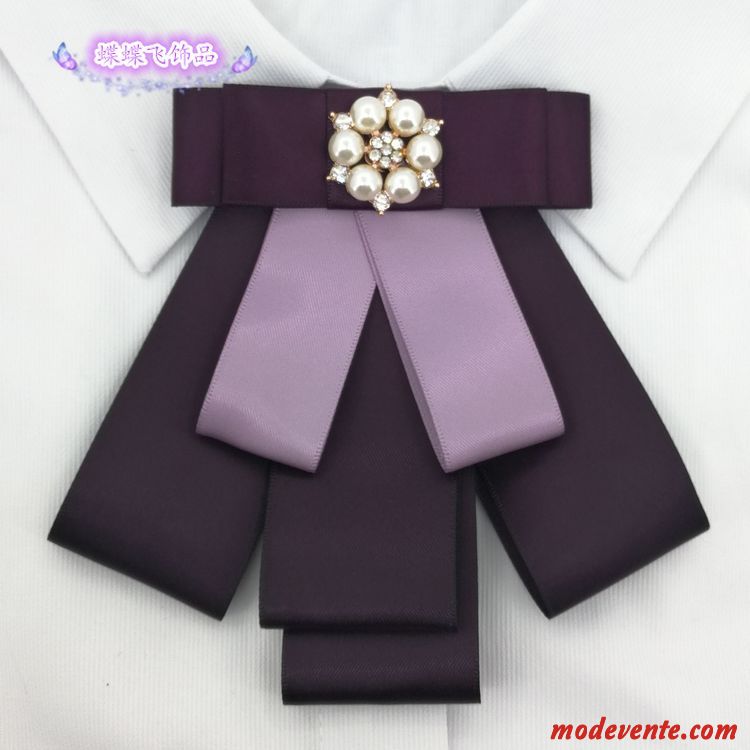 Épingle À Cheveux Femme Outillage Le Nouveau Ensemble Infirmière Nœud Papillon Agent De Bord Noir Violet Argent